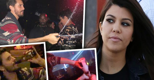 //kourtney kardashian and scott disick at odds over his partying ways