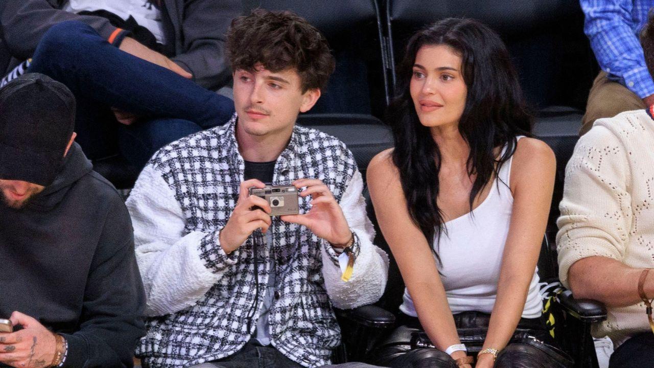 Image Of Kylie Jenner and Timothee Chalamet