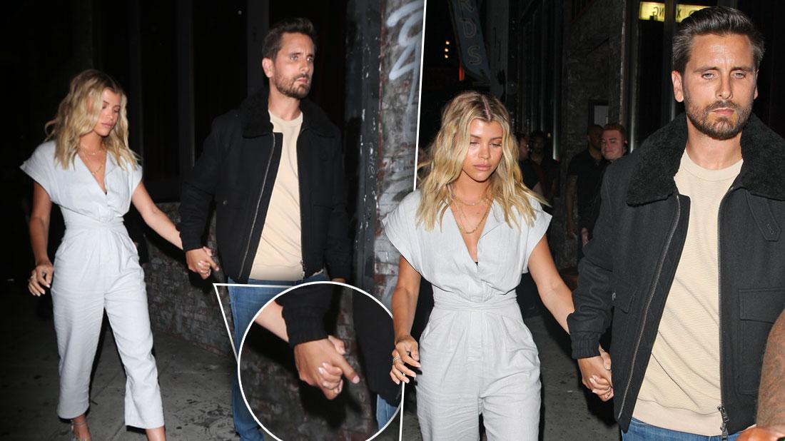 Scott Disick And Sofia Richie Hold Hands Outside Los Angeles Club 0556