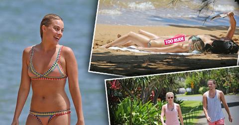 margo robbie topless bikini body hawaii