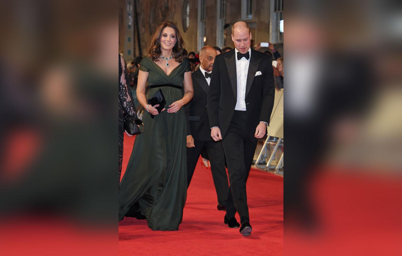 //kate middleton big baby bump at baftas