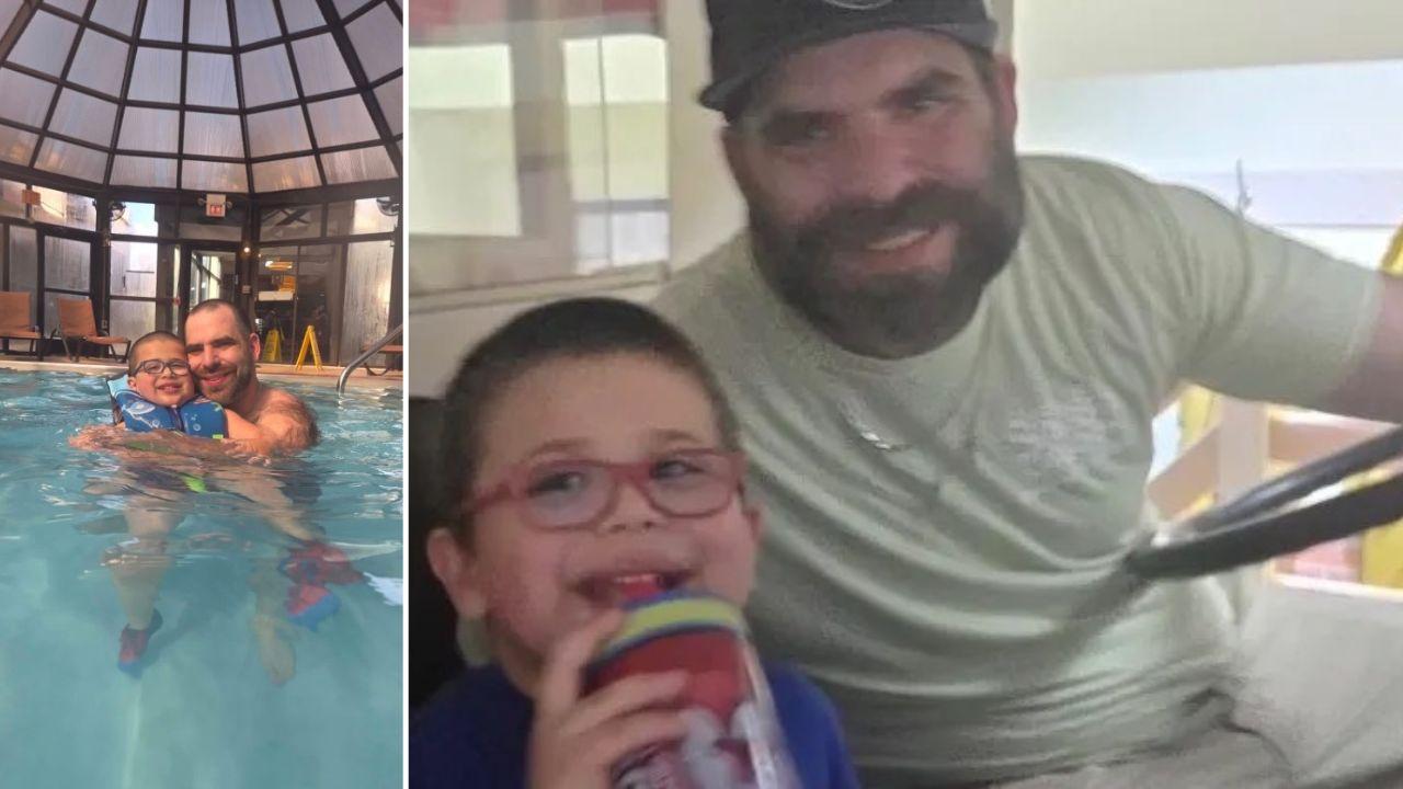 Photos of Charles Harrison and his son