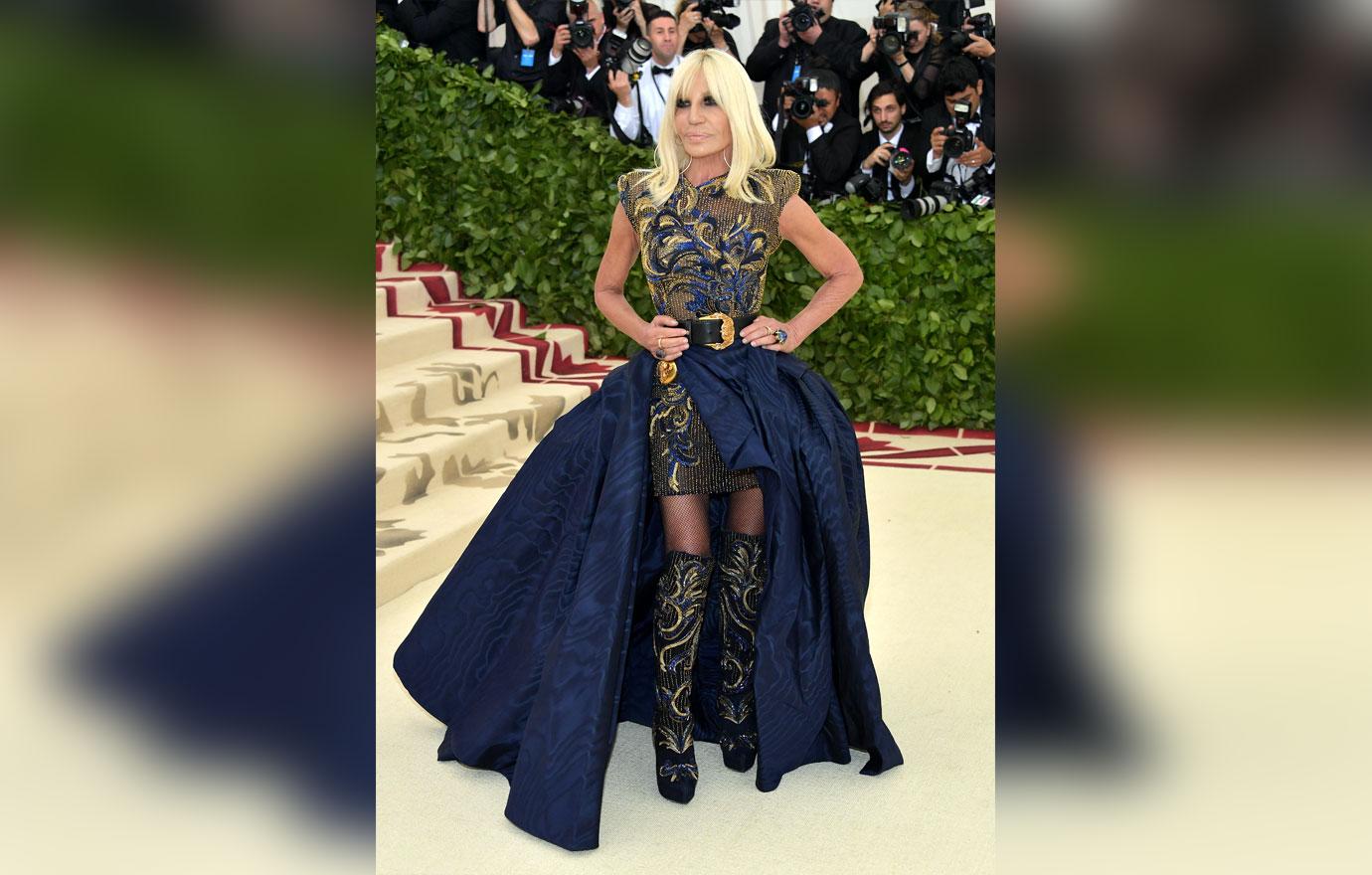 Donatella Versace on her red carpet 'angels' Kim Kardashian and Katy Perry  at the Met Gala 2018