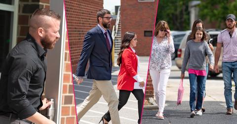 Jenelle Evans and David Eason as well ass kids attend custody hearing.