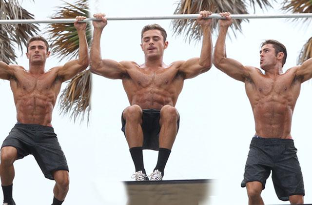 //zac efron muscles workout miami beach pp