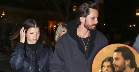 Sofia Richie Scott Disick date night wine