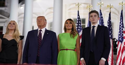 melania barron spotted leaving trump tower luggage donald birthday