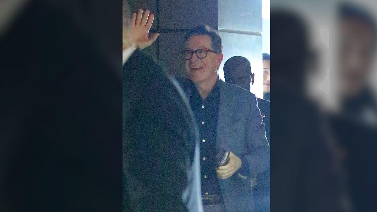 image of Donald Trump celebrated Colbert's exit with multiple attacks on Truth Social.