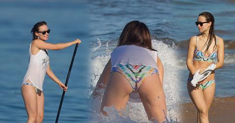 //olivia wilde bikini paddle board hawaii pp