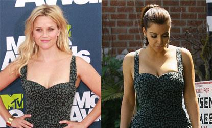 //reese witherspoon kim kardashian kelly clarkson wore dress best