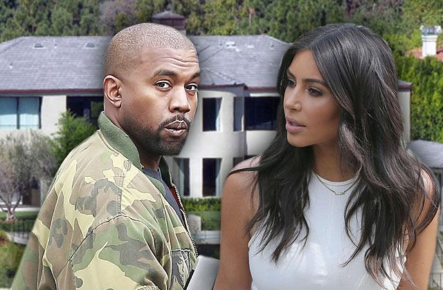 Kim Kardashian & Kanye West Divorce Bel Air Mansion