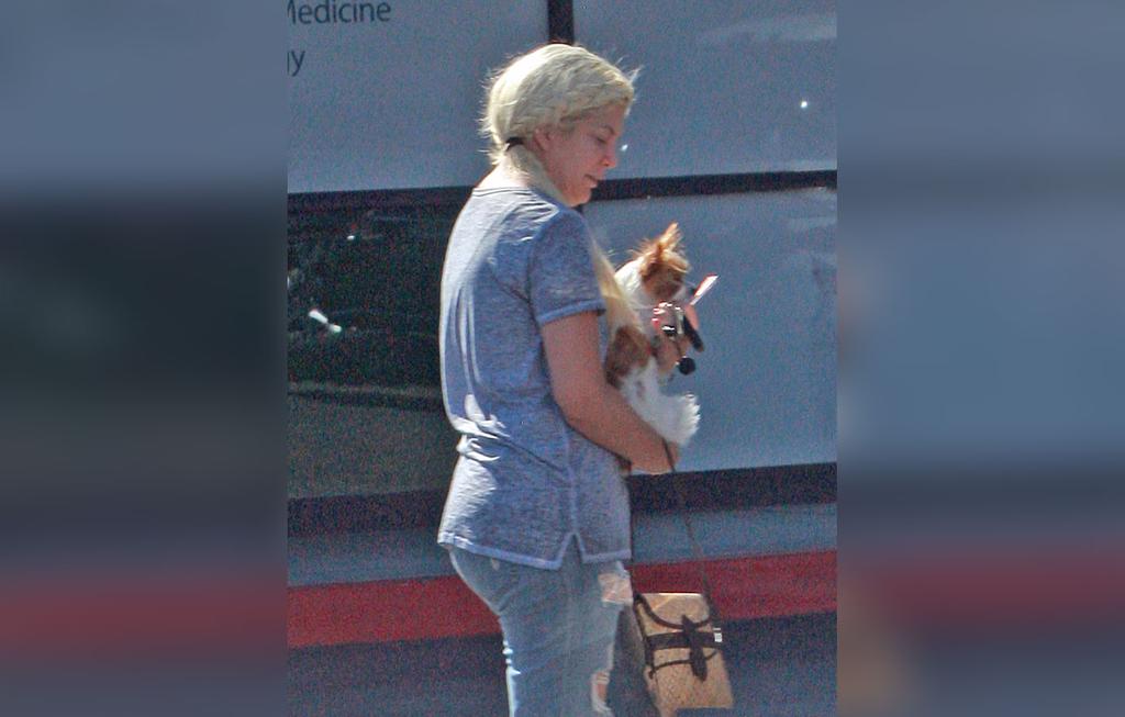 Tori Spelling & Dean McDermott Take Dogs To Vet After Coyote Attack