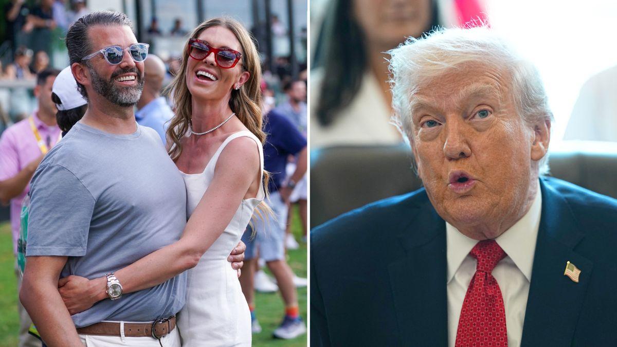 Photo of Donald Trump Jr., Bettina Anderson, Donald Trump