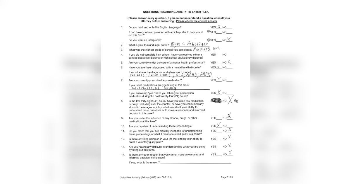Photo of court documents