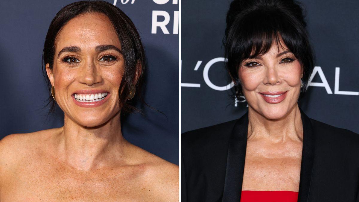 Split photos of Meghan Markle and Kris Jenner