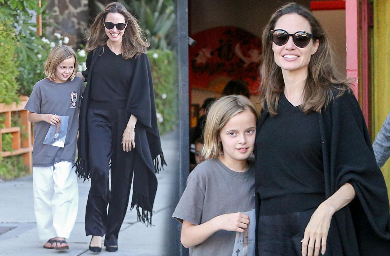 Angelina Jolie & Vivienne Jolie-Pitt Karate Class