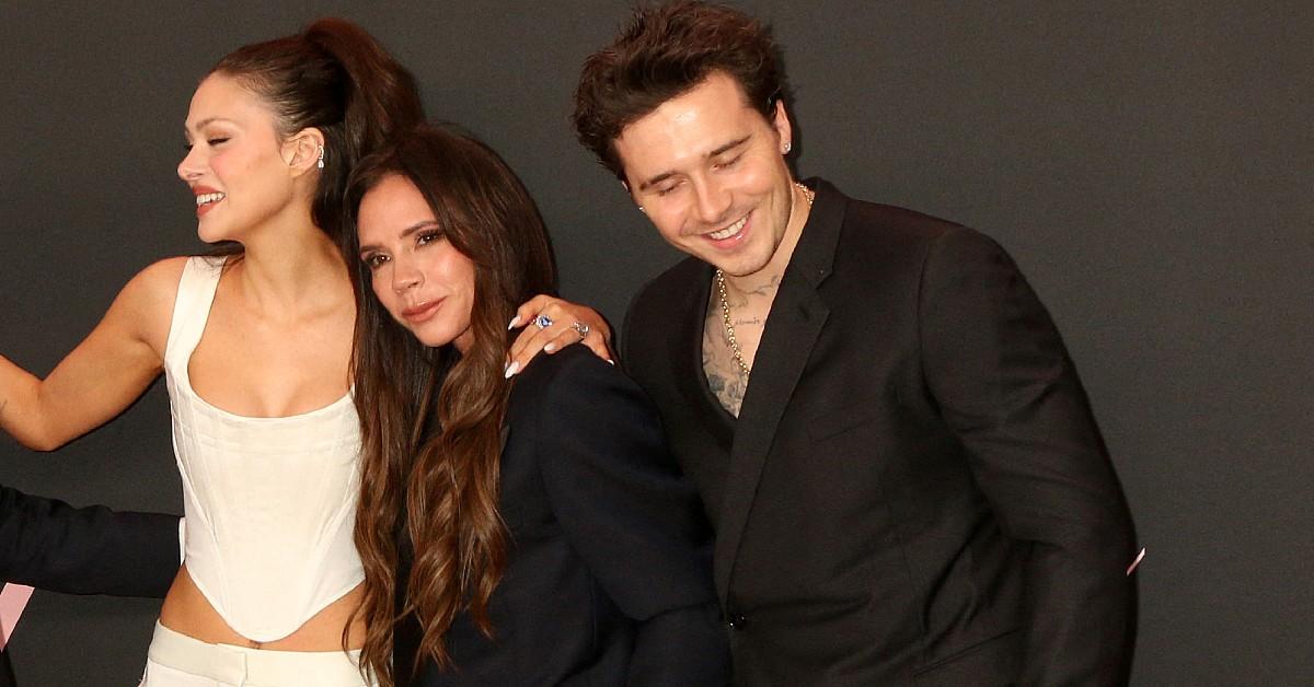 Photo of Victoria Beckham, Brooklyn and Nicola Peltz-Beckham 