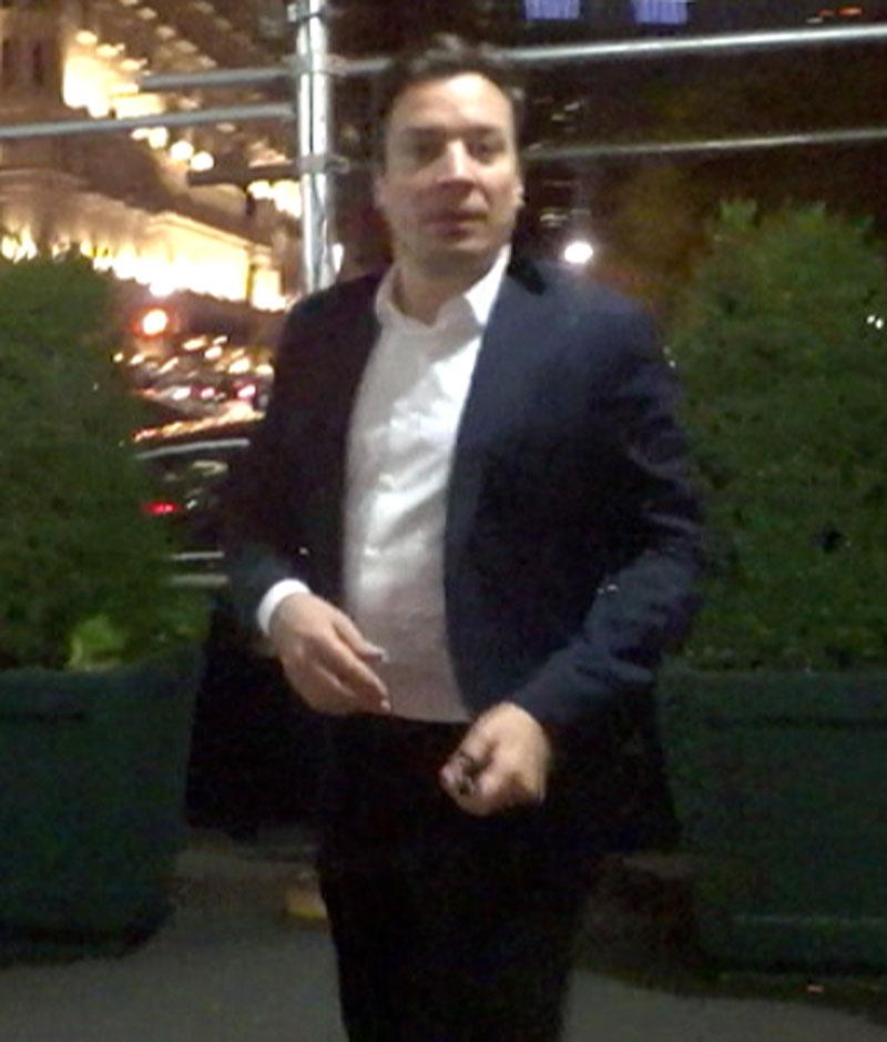 jimmy fallon drinking nbc tonight show watery eyes messy hair nyc