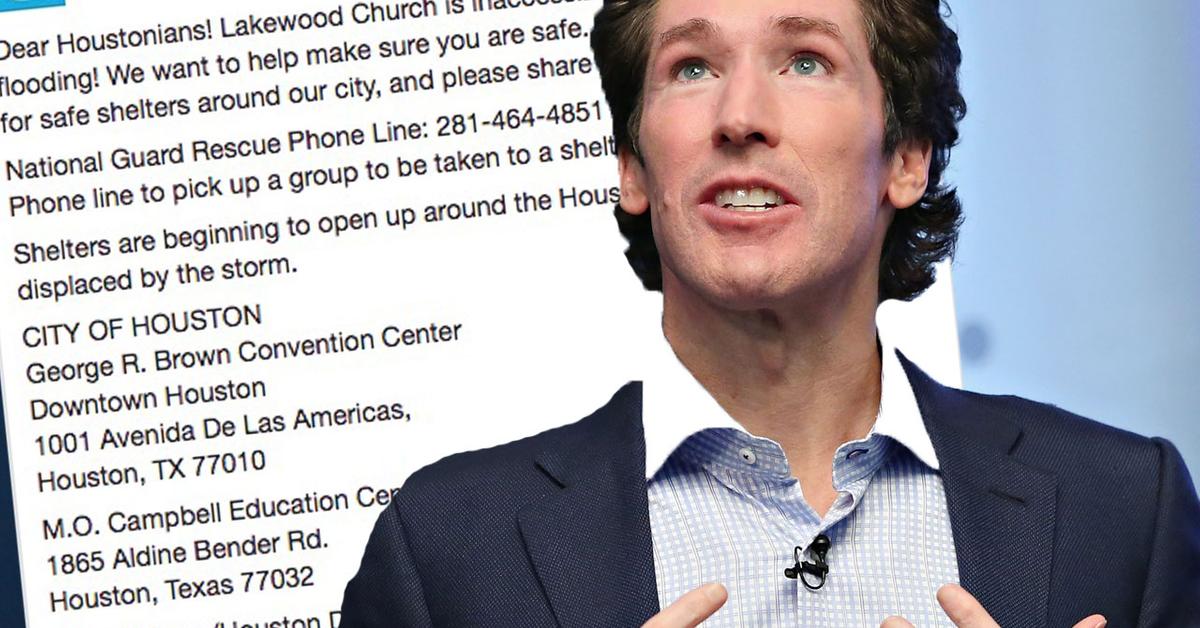 Joel Osteen Criticized Over Flooded Church Controversy During Harvey