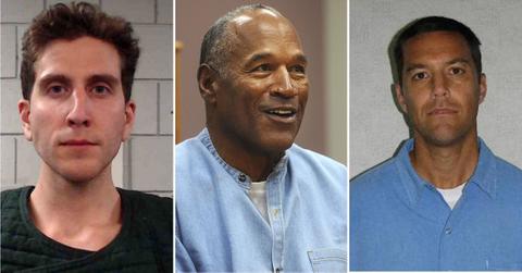 Composite photo of Bryan Kohberger, O.J. Simpson, Scott Peterson