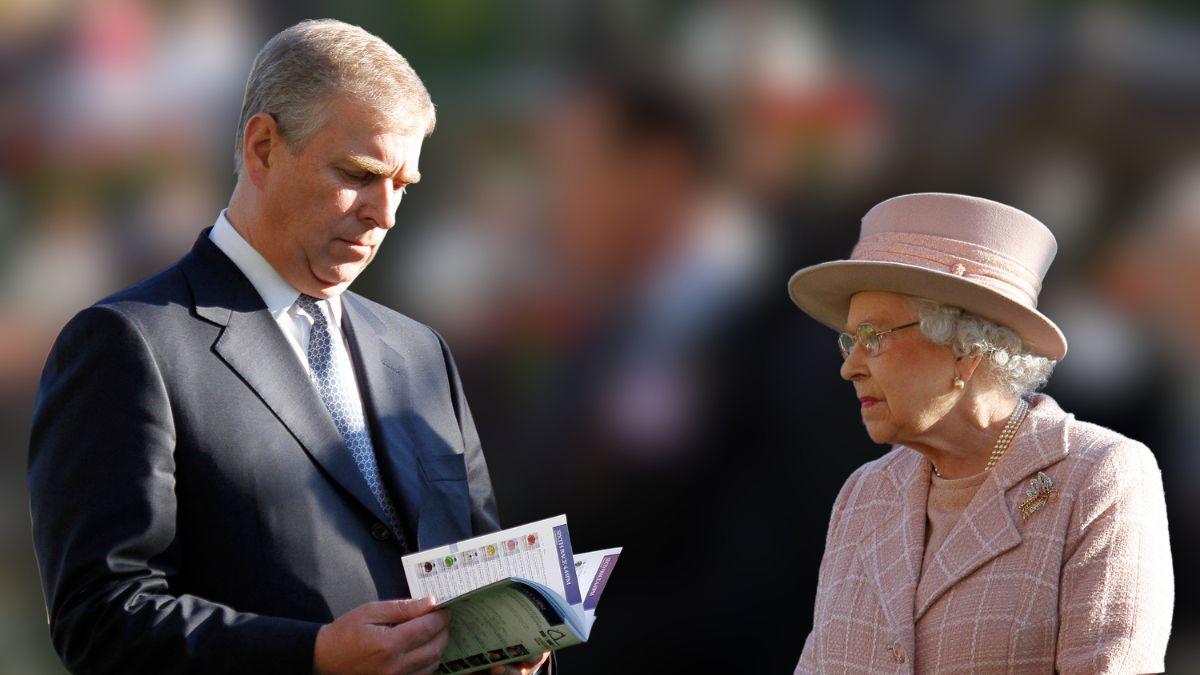 Photo of Queen Elizabeth and Andrew Windsor