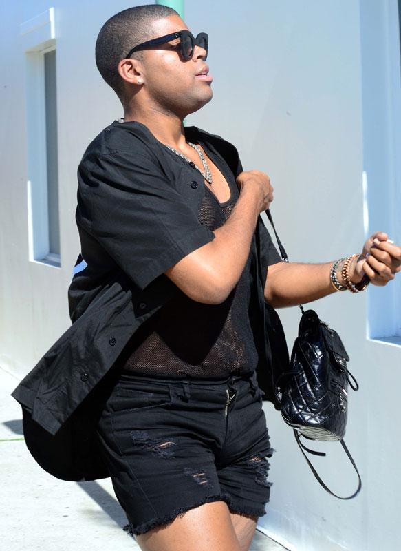 EJ Johnson Weight Loss Sheer Shirt