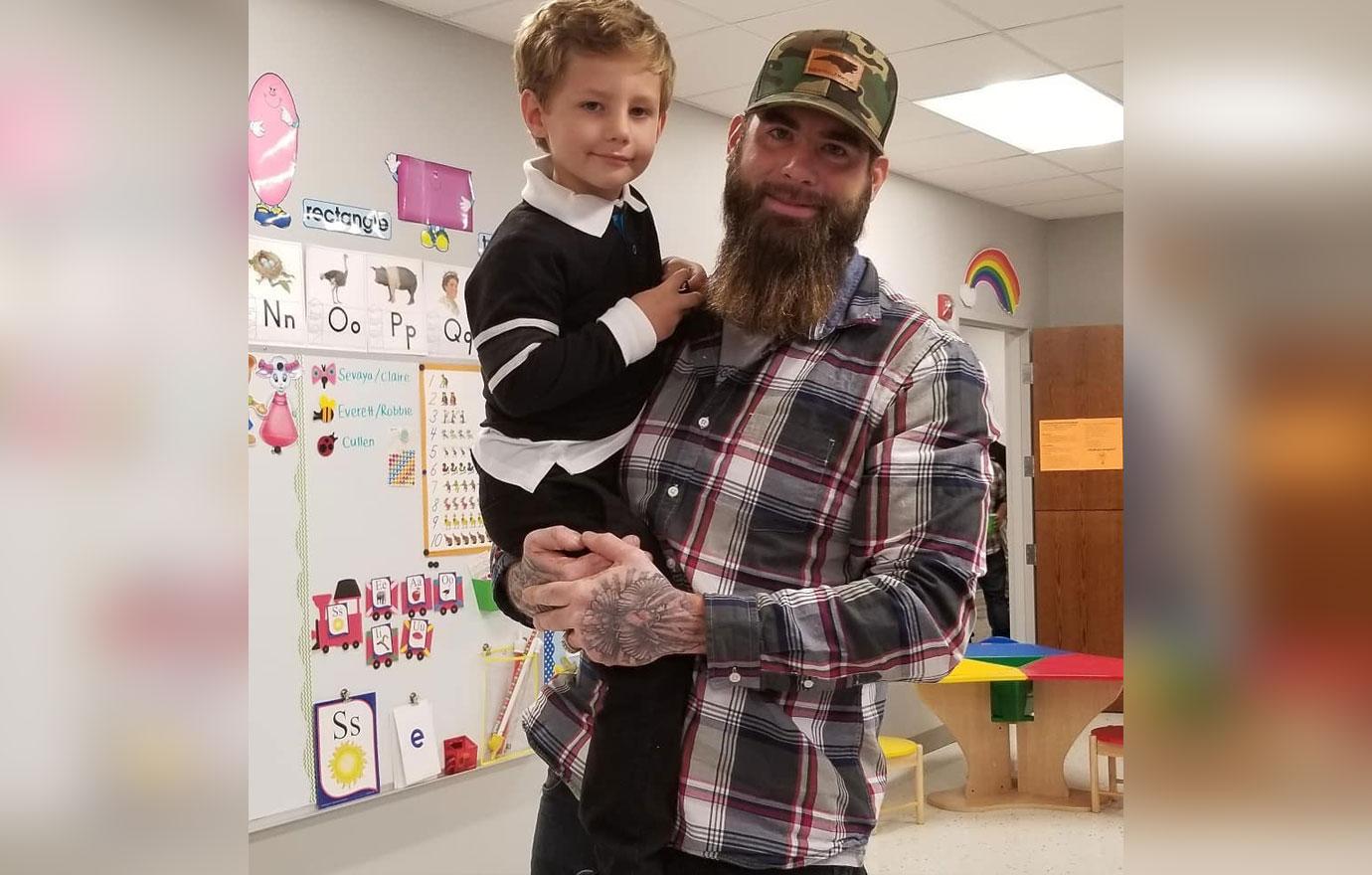 David Eason holds Kaden.