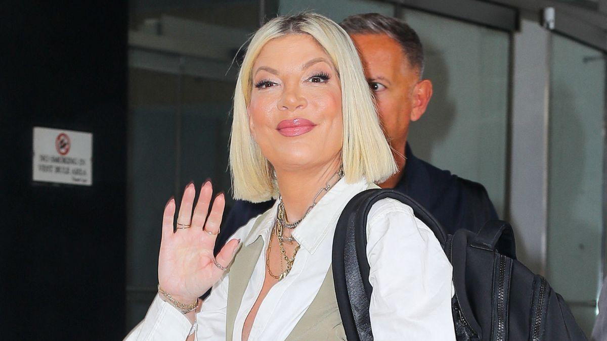 image of Spelling and the seven children were transported to the hospital in ambulances.