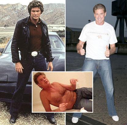 //david hasselhoff once hot now not