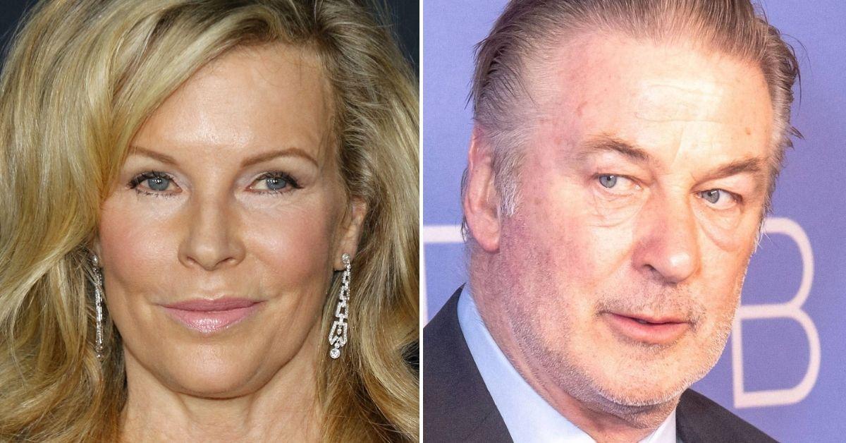 Split photo of Kim Basinger, Alec Baldwin.