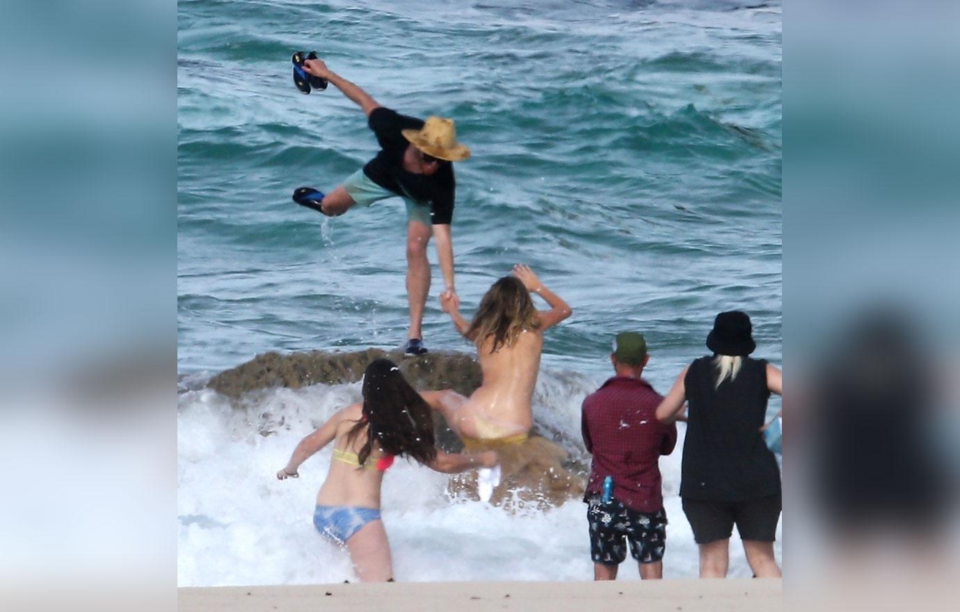 Kate Upton Hit By Wave Photo