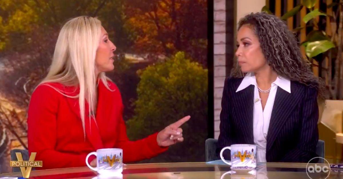 Photo of Marjorie Taylor Greene and Sunny Hostin