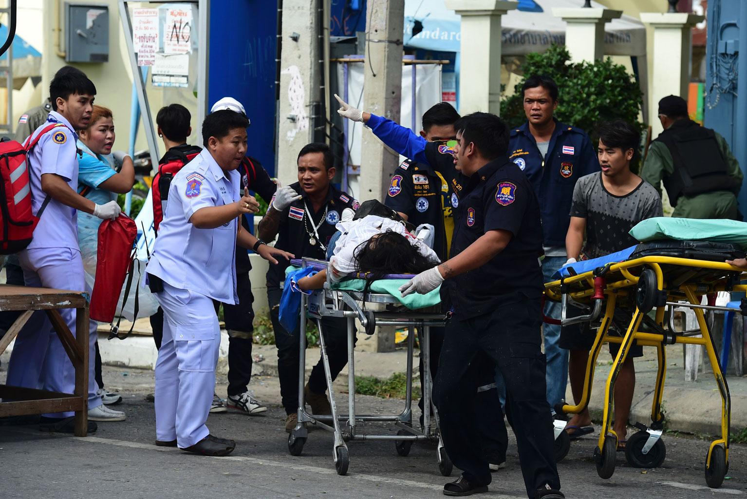 //thailand bombing hua hin resort hit two explosions graphic photos