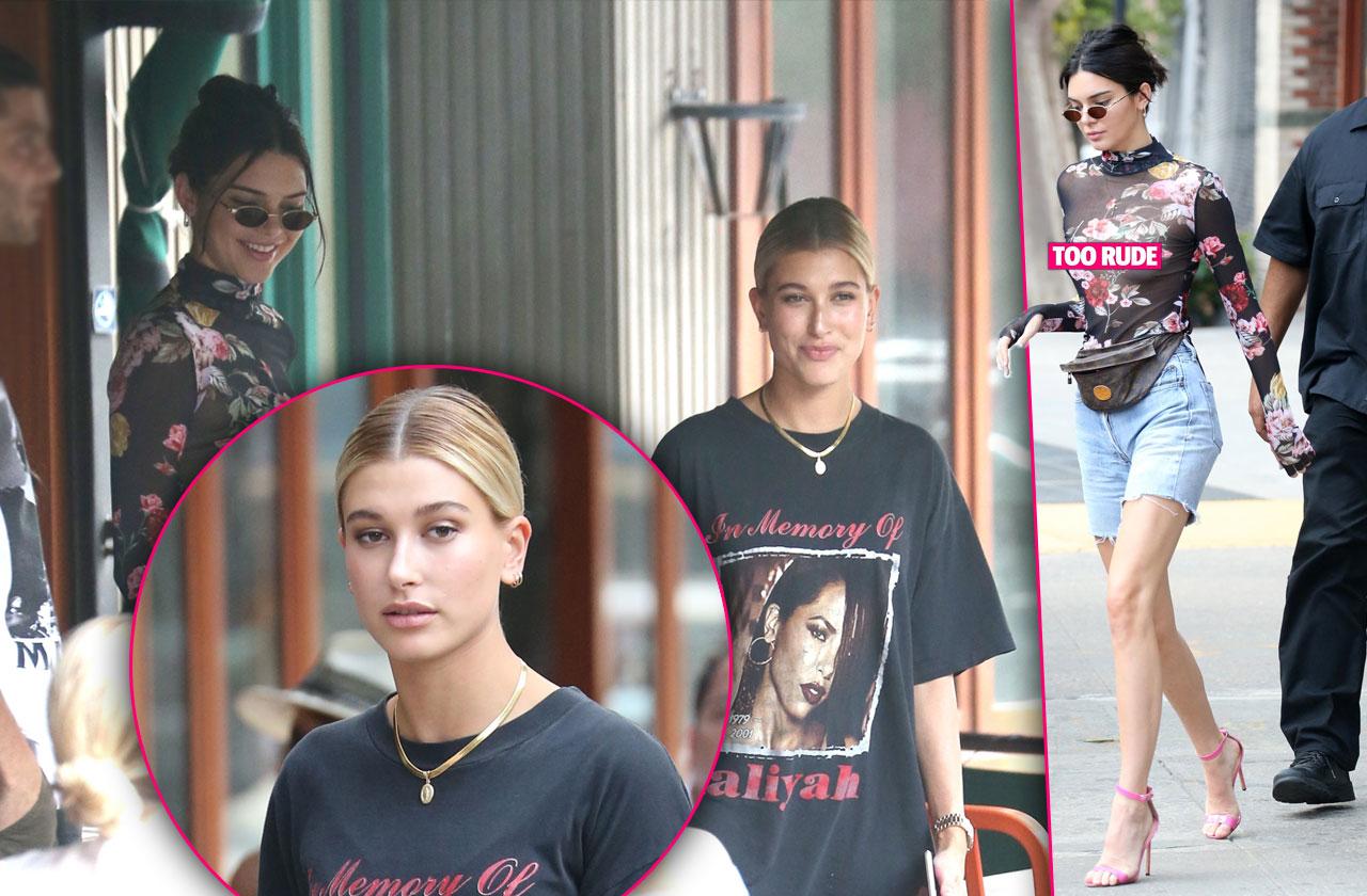 Kendall jenner hailey baldwin model thin lunch nyc