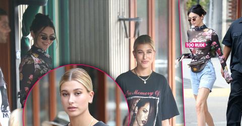 Kendall jenner hailey baldwin model thin lunch nyc