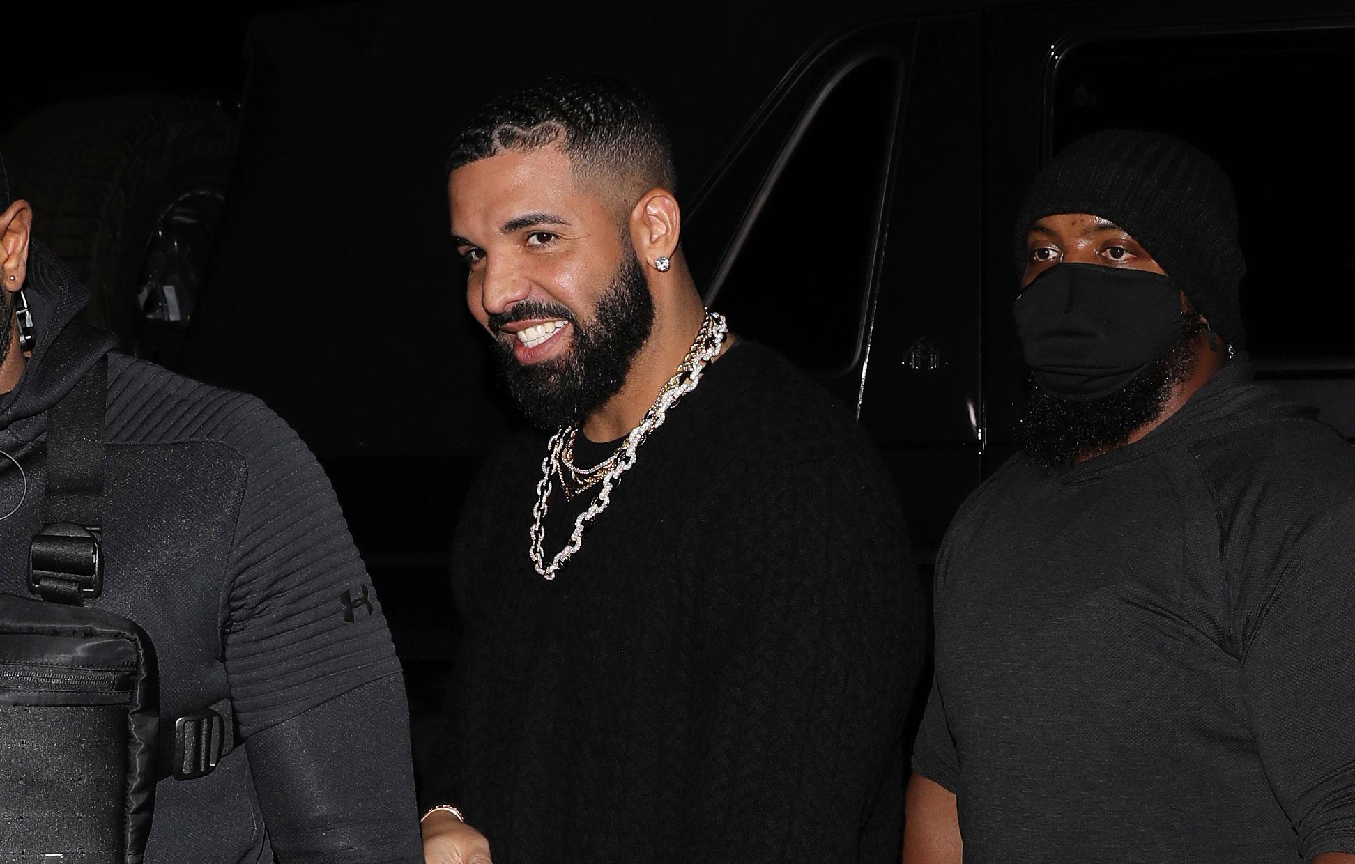 drake seen for first time since accusation he put hot sauce condom photos