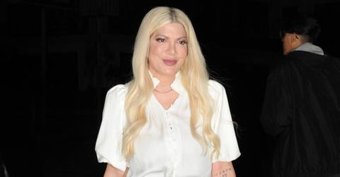 tori spelling back to work on mystery project pp