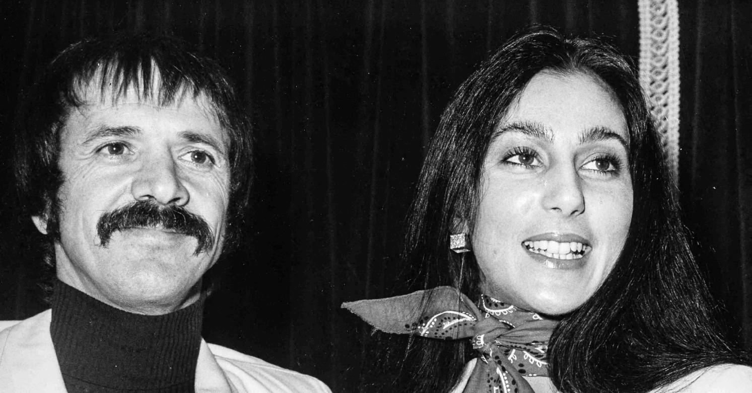 Photo of Sonny Bono and Cher. 