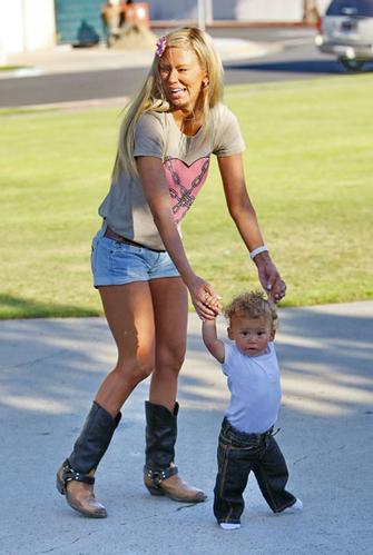 Jenna Jameson Takes Her Son To The Park