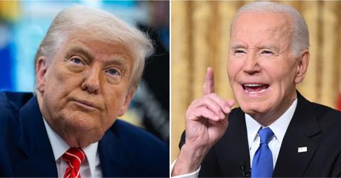 Split photo of Donald Trump, Joe Biden