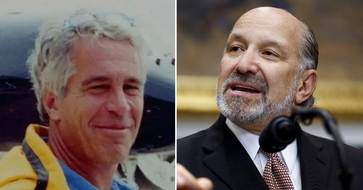 Photo of Jeffrey Epstein, Howard Lutnick 