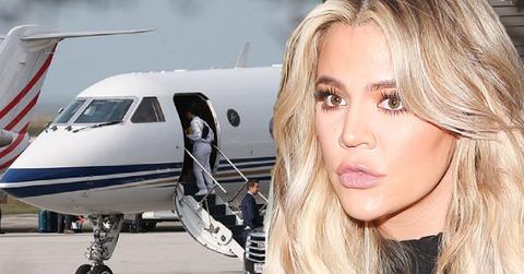 Kim And Kourtney Return Home After Khloe Kardashian Gives Birth