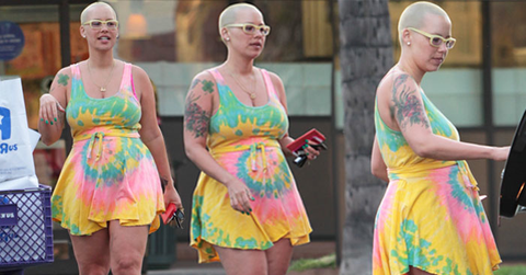 //amber rose post preggers body