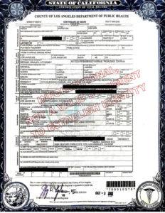 hugh hefner dead death certificate cardiac arrest e coli x