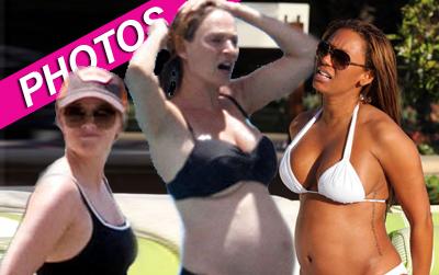 //celeb pregnant bikini ff post