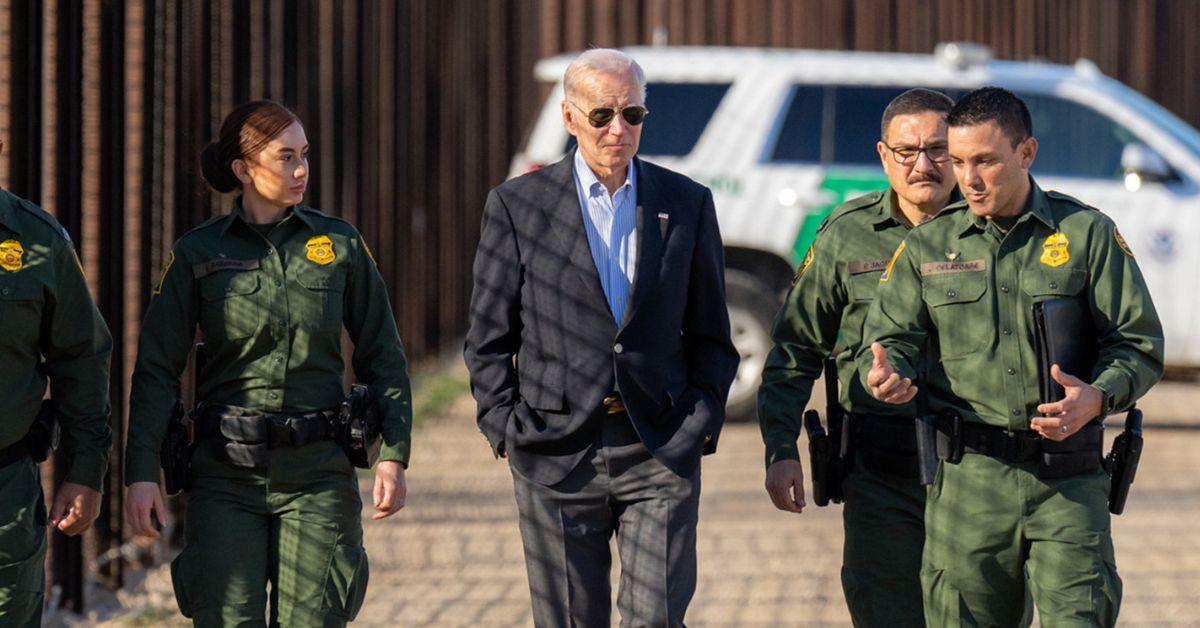 Joe Biden Confuses Salvation Army Member For Secret Service During Border Visit