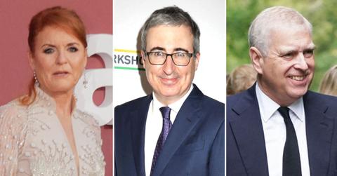 split image of Sarah Ferguson / John Oliver / Andrew Mouthbatten-Windsor