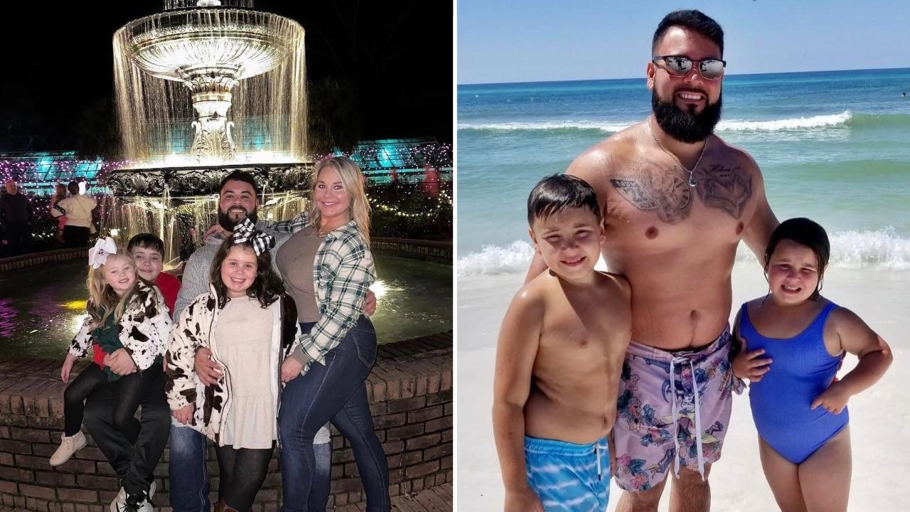 Taylor Rawlins and his kids