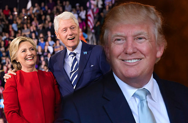 Bill And Hillary Clinton Attend Trump Inauguration