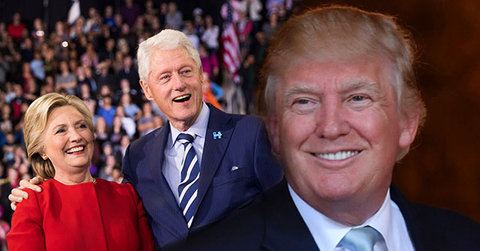 Bill And Hillary Clinton Attend Trump Inauguration